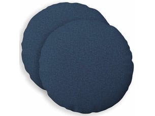 Lot de 2 coussins avec oreiller, coussins décoratifs heerlen bleu tissu cf50189