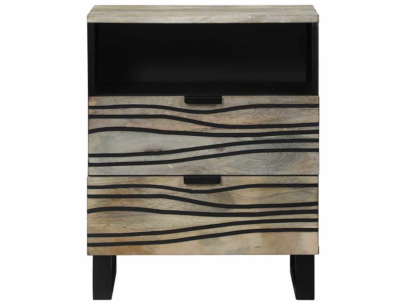  Table de chevet - cabinet de chevet - table de nuit blanc 50 x 33 x 62 cm bois d'ingénierie  - Conforama B