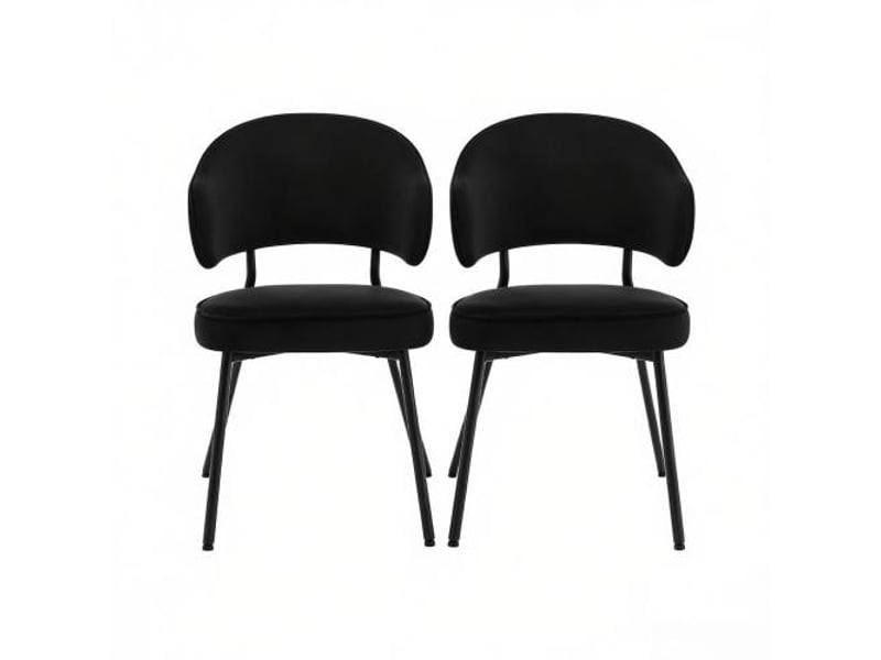  Fauteuils modernes et chaises confortables – salle à manger, salon, dressing, chambre – bureau temporaire (2 chaises)  - Conforama A
