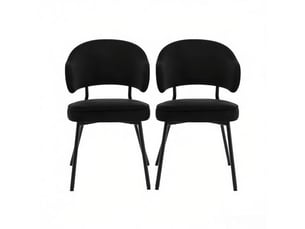 Fauteuils modernes et chaises confortables – salle à manger, salon, dressing, chambre – bureau temporaire (2 chaises)