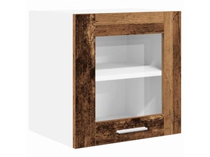 Meuble de rangement cuisine, armoire suspendue bois ancien 40x31x40cm bois d'ingénierie