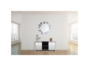 Miroir rectangulaire à poser coloris gris <strong></strong>  <strong></strong> - 80 cm x 80 cm