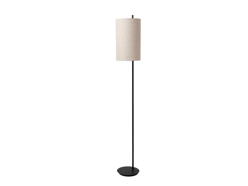 Lampadaire métal noir abat-jour lin - e27 - lucide - magic  - Conforama B