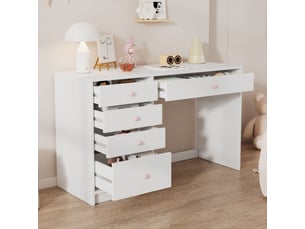 Bureau enfant REDOM 120 cm coloris blanc