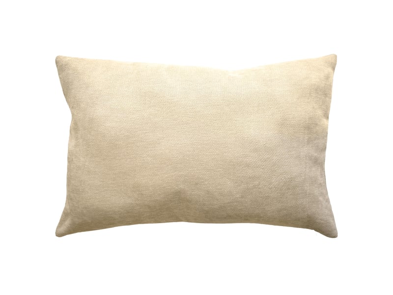  Coussin décoratif rectangulaire déhoussable en velours chenille 40x60 cm  - Conforama A