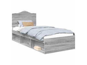 Lit simple 100x200 cm coloris gris