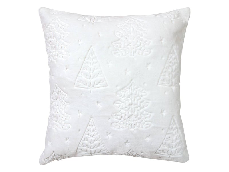  Coussin emb sapin blanc 45x45  - Conforama A