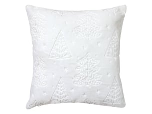 Coussin emb sapin blanc 45x45