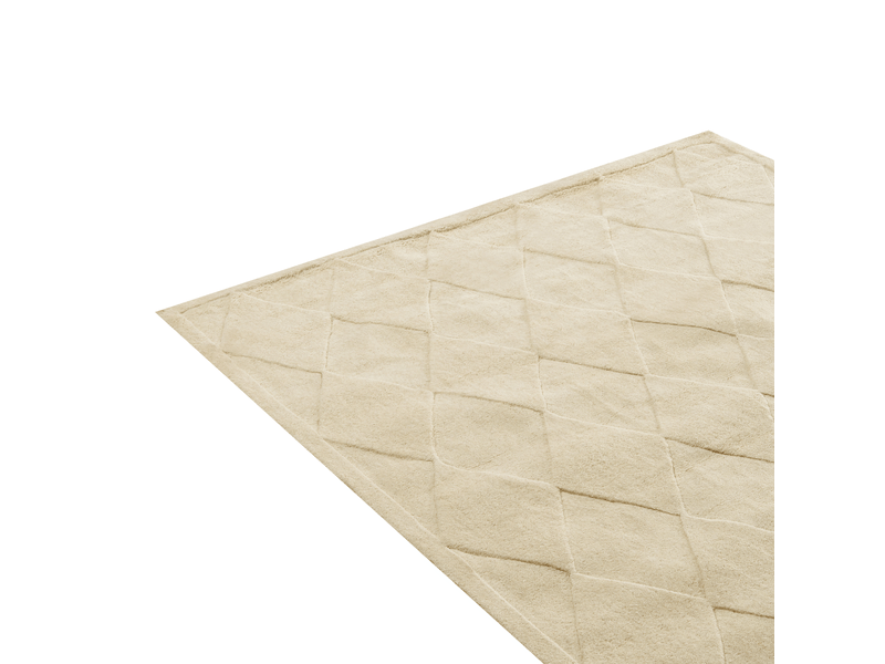  Tapis lunara beige clair 200 x 300 cm laine  - Conforama D