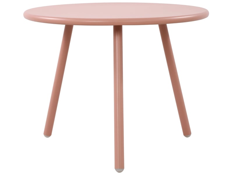 Table basse ronde intérieur extérieur en polypropylène couleur rose – ø 60 cm résistante aux intempéries 10_0009229  - Conforama C