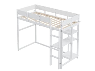 Lit simple 90x200 cm    coloris blanc