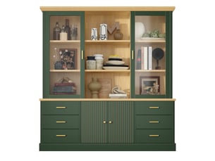 Buffet 4 porte(s)  6 tiroir(s)   - 140 cm coloris vert 