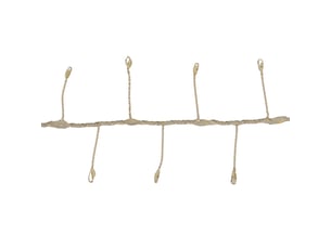 Lot de 2 guirlandes lumineuses d'extérieur 4 m 300 led blanc froid et blanc chaud fil cuivre sur secteur