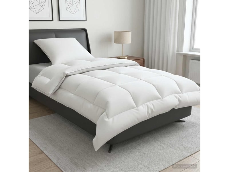  Ensemble de couette et d'oreiller 2 pcs - duvet 150x200 cm 4 saisons  - Conforama B