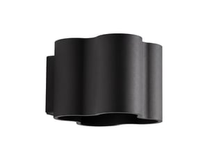 Applique ovio noire g9 aluminium moderne 10x12x14.5cm