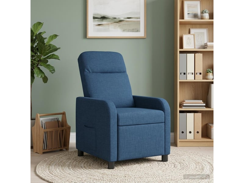 Vidaxl fauteuil inclinable bleu tissu - Conforama B