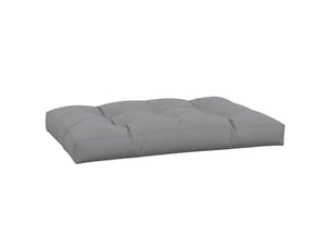 Coussin de palette, coussin de chaise, coussin de canapé gris 120x80x12 cm tissu cf55346