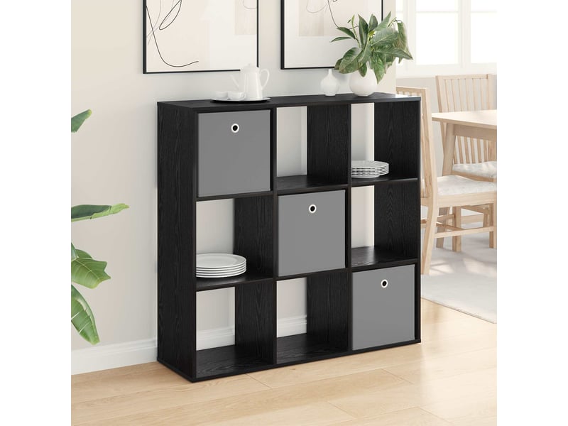  Buffet - bahut - meuble de rangement chêne noir 102 x 31 x 99,5 cm  - Conforama B