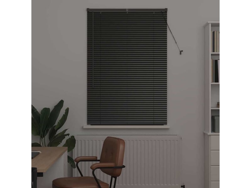  Store vénitien, store de fenêtre noir 130 x 90 cm 25 mm aluminium cf48084  - Conforama C