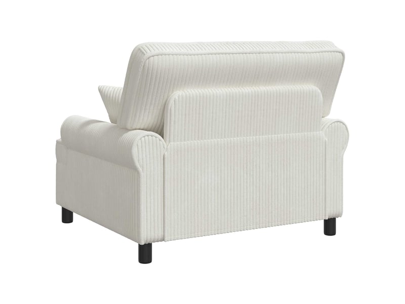  Vidaxl fauteuil xxl avec coussins crème tissu à 1,5 lignes  - Conforama E