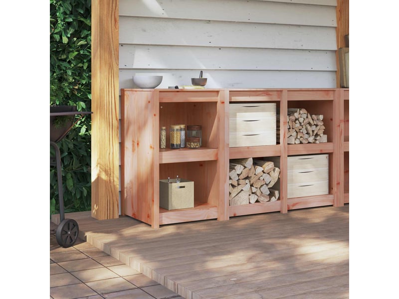 Meuble de rangement, armoire de cuisine meppel chêne brun 55x55x92cm pin massif shl3463 - Conforama D
