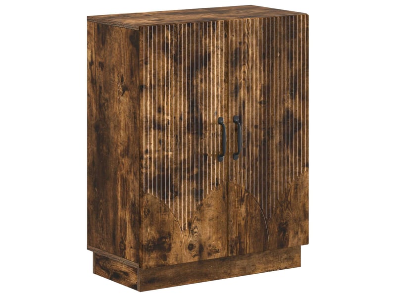 Ensemble de meuble de salle de bain 3 pièces hoorn chêne fumé cf63472 - Conforama C