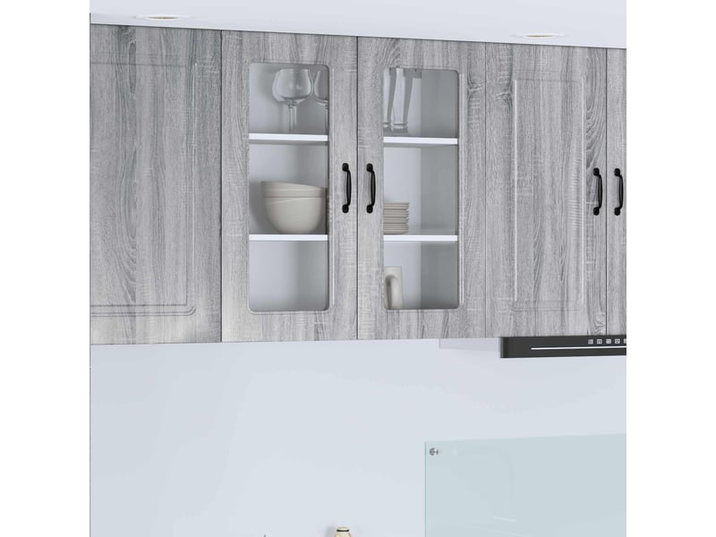  Meuble mural de cuisine | armoire de cuisine gris sonoma 80x31x80cm shl8609  - Conforama B