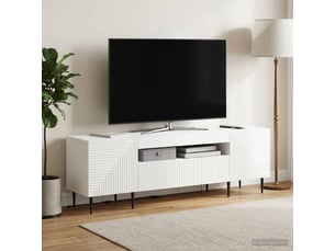 Meuble tv coloris blanc 1 cm <strong></strong> <strong></strong>