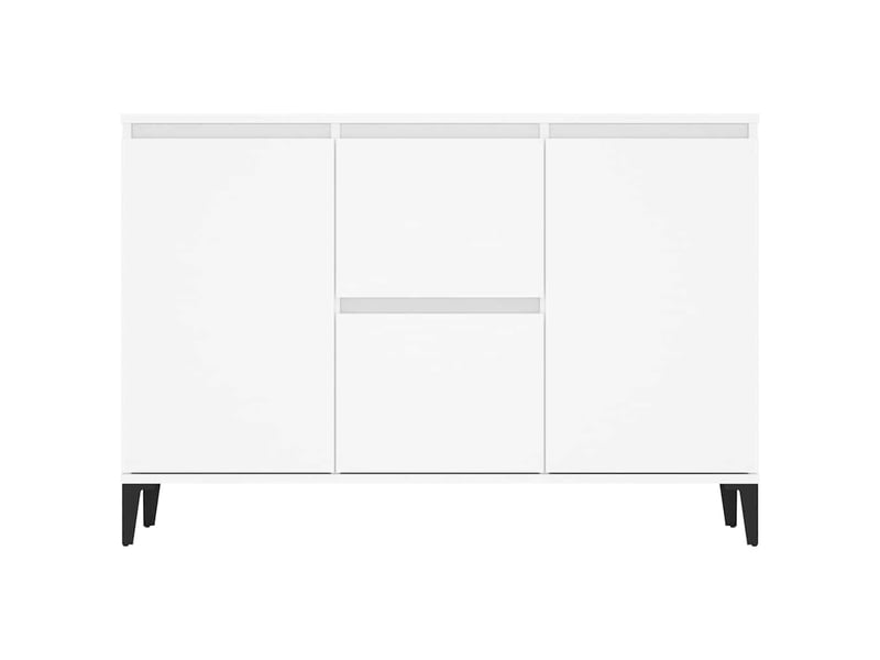  Buffet - bahut - meuble de rangement blanc 102x35x70 cm bois d'ingénierie  - Conforama E