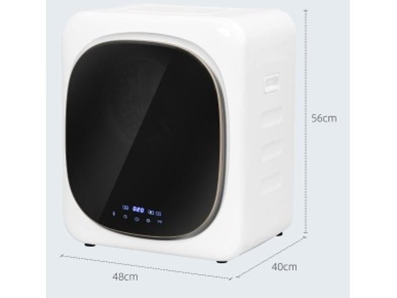  Sèche-linge compact 48 x 40 x 56 cm – blanc – désinfection uv, écran tactile et installation flexible  - Conforama C