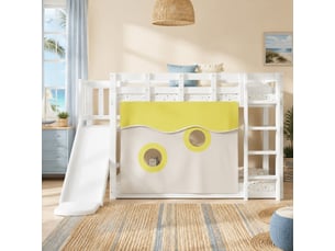 Lit superposé 90x200 cm <strong>STILVORA</strong> <strong></strong> coloris blanc