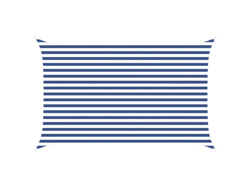  Voile d'ombre - voile d'ombrage - voile parasol bleu et blanc 2,5 x 4 m 100 % polyester oxford  - Conforama A