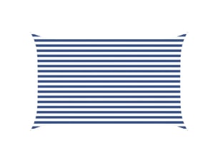 Voile d'ombre - voile d'ombrage - voile parasol bleu et blanc 2,5 x 4 m 100 % polyester oxford