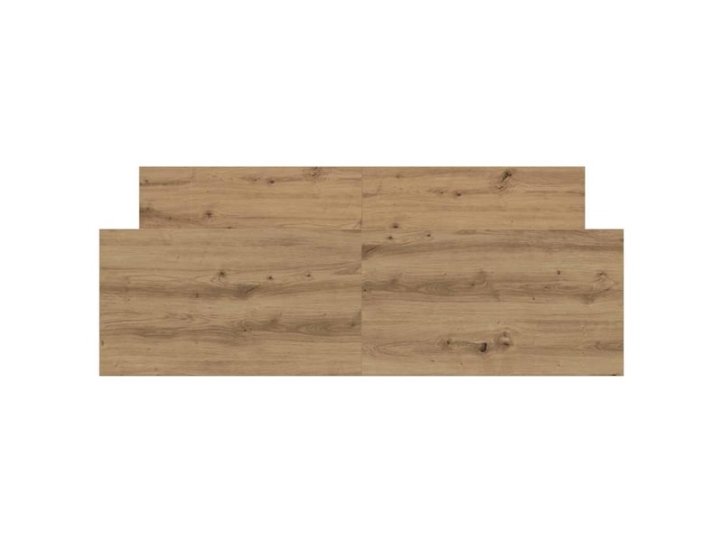  Lit double- lit adulte -  cadre de lit sans matelas chêne artisanal 150x200 cm  - Conforama D
