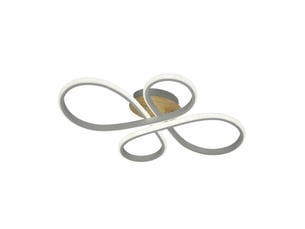 Fabrilamp bandeira, plafonnier, moderne, led, 88 w, 9680 lm, 3000-4000-6500 k, blanchêtre, 12 x 60 x 43 cm
