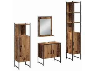 Ensemble de mobilier de salle de bain 4 pc marron cf64523