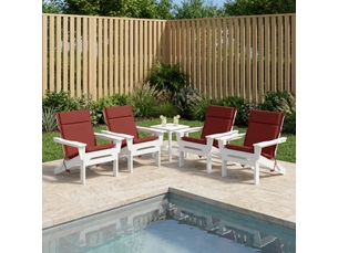 Lot de 6 coussins de chaise à dossier haut gemert cf59376