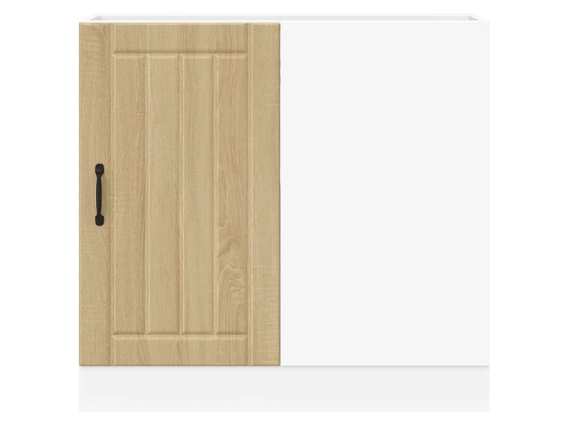  Meuble de rangement, meuble bas de cuisine chêne sonoma bois d'ingénierie  - Conforama D