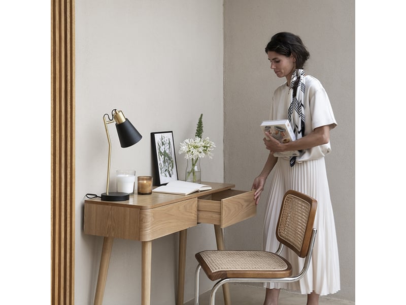  Console bois frêne sienna - naturel 3MB02.03.01 - Conforama B