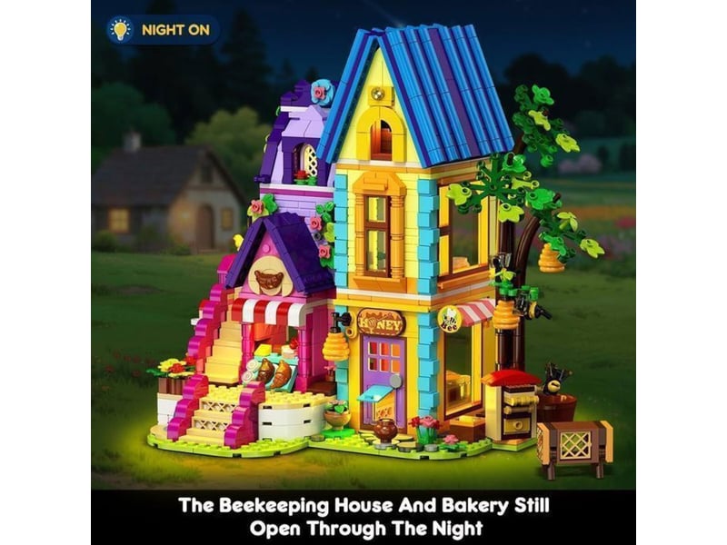  Set maison apiculture et boulangerie 1084 pieces avec lumiere led 151498_AABPQ07158_6_DROPFR - Conforama B