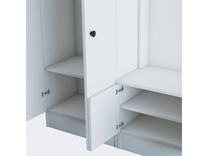  Meuble d'entrée avec porte-manteau et armoire vestiaire nythos  - Conforama D