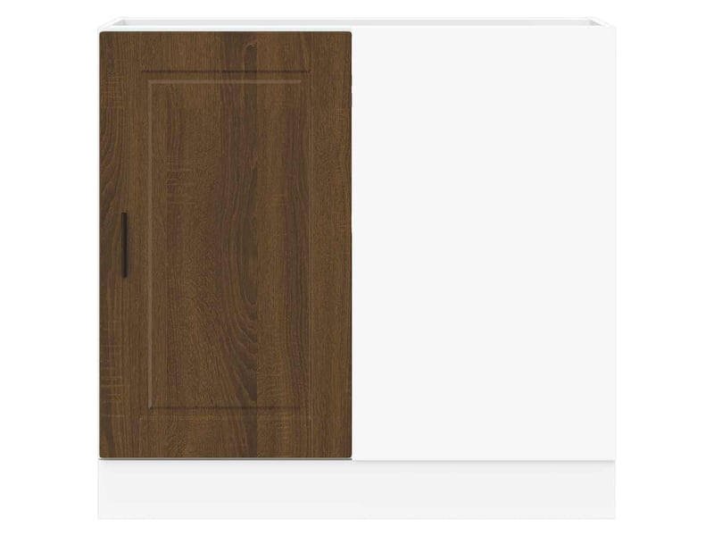 Meuble de rangement, armoire de cuisine porto chêne marron bois d'ingénierie shl7590 - Conforama D