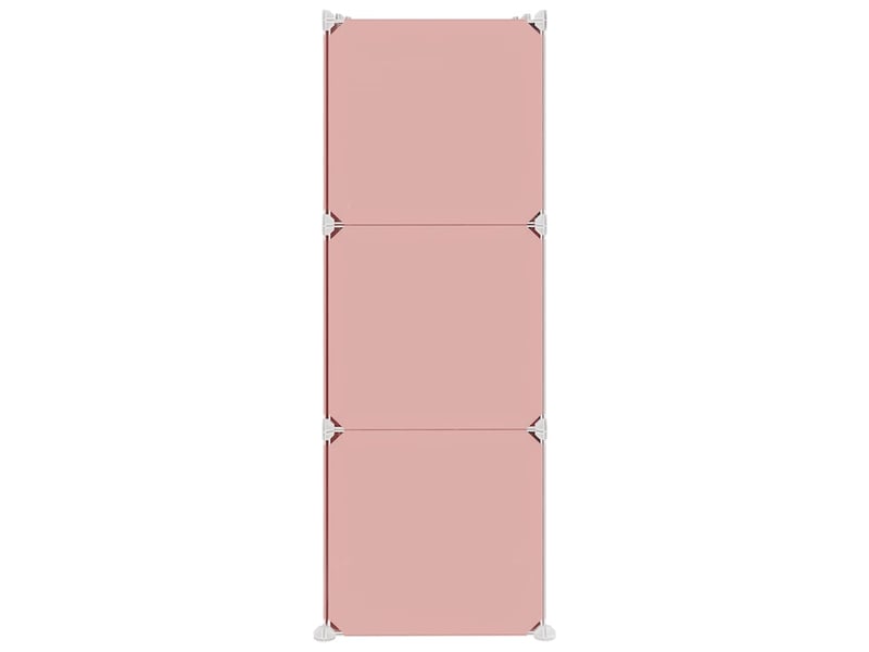  Armoire de rangement pour enfants avec 6 cubes rose pp  - Conforama D