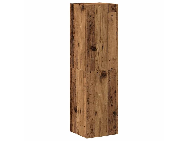  Meubles tv - banc tv - meuble de rangement muraux 4 pcs vieux bois bois d'ingénierie  - Conforama D