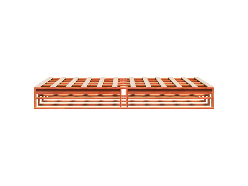  Lit double- lit adulte -  cadre de lit sans matelas  marron 135x190cm bois pin massif  - Conforama D