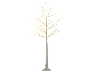 Arbre lumineux imitation bouleau 20x20x150 cm 120 led blanc