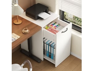 Bibliotheque coloris  blanc 1 étagère(s) MODENUIT   - 40 cm x 70 cm