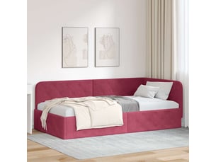 Lit simple 100x200 cm    coloris rouge