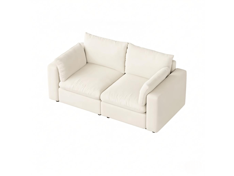Canapé modulable, canapé de salon, design moderne, pour chambre, pour intérieur, mobilier pour espace de vie - Conforama W