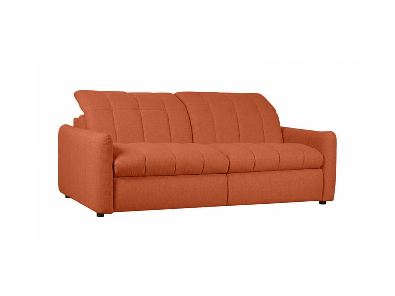  Canapé roma 2 places convertible avec relax électrique en tissu - terracotta ROMA - Conforama E